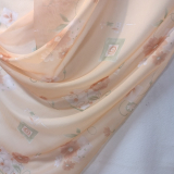 záclona voál květy oranž š. 150cm